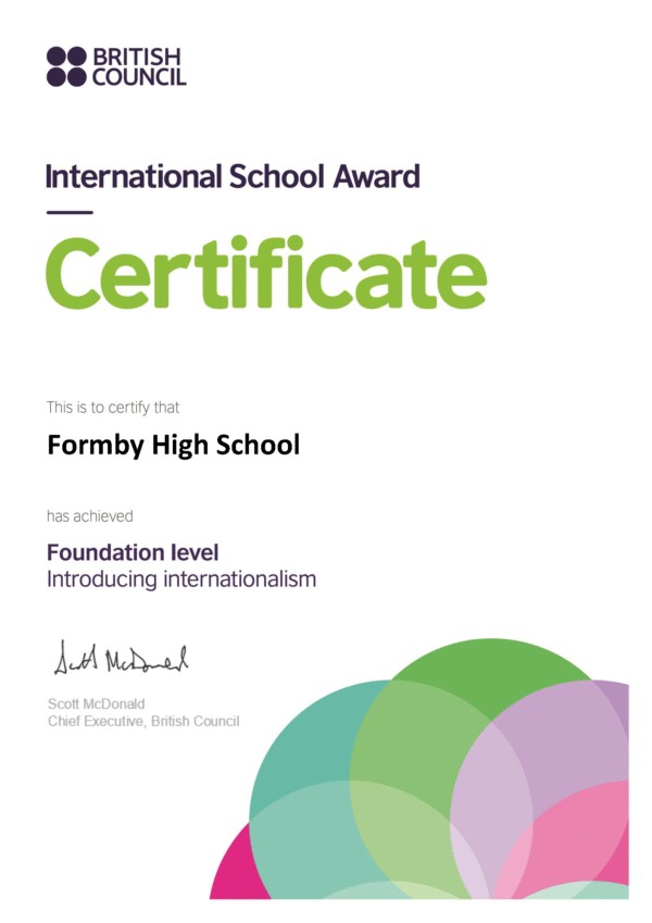 British Council Certificate